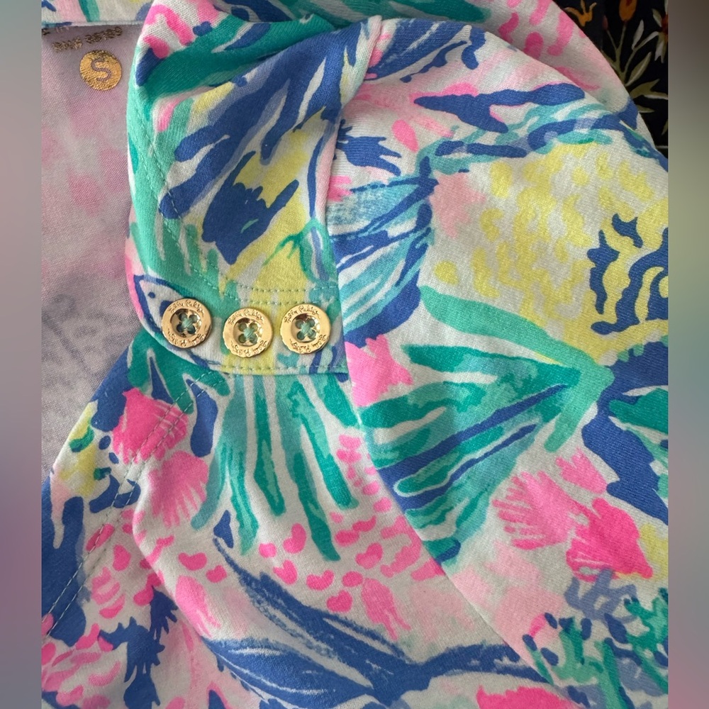 Lilly Pulitzer UPF +50 Sophie Dress SZ S Multi Mermaids Cove - Picture 8 of 16